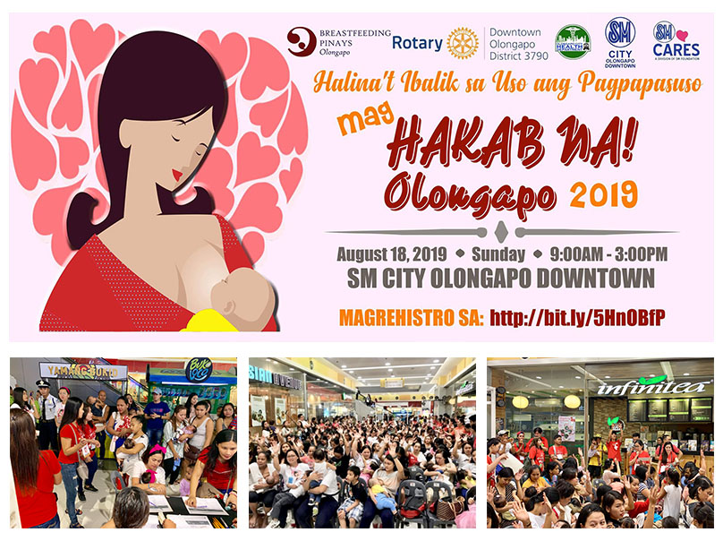 Hakab na Olongapo 2019 Hakab na 2019 breastfeeding month celebration Irog community service.