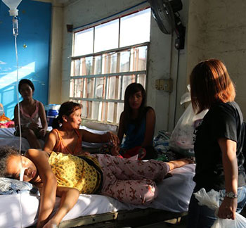 Gift Giving In San Marcelino Hospital 2015.